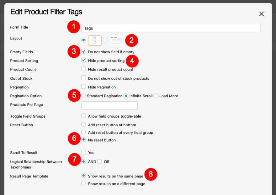 08cp edit filter tags e1590673879509 Egyedi Woocommerce kategória oldal