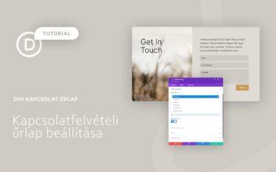 A Divi kapcsolatfelvételi űrlap beállítása
