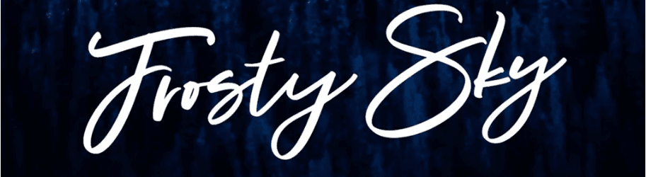 Példa a Frosty Sky betűtípusra.