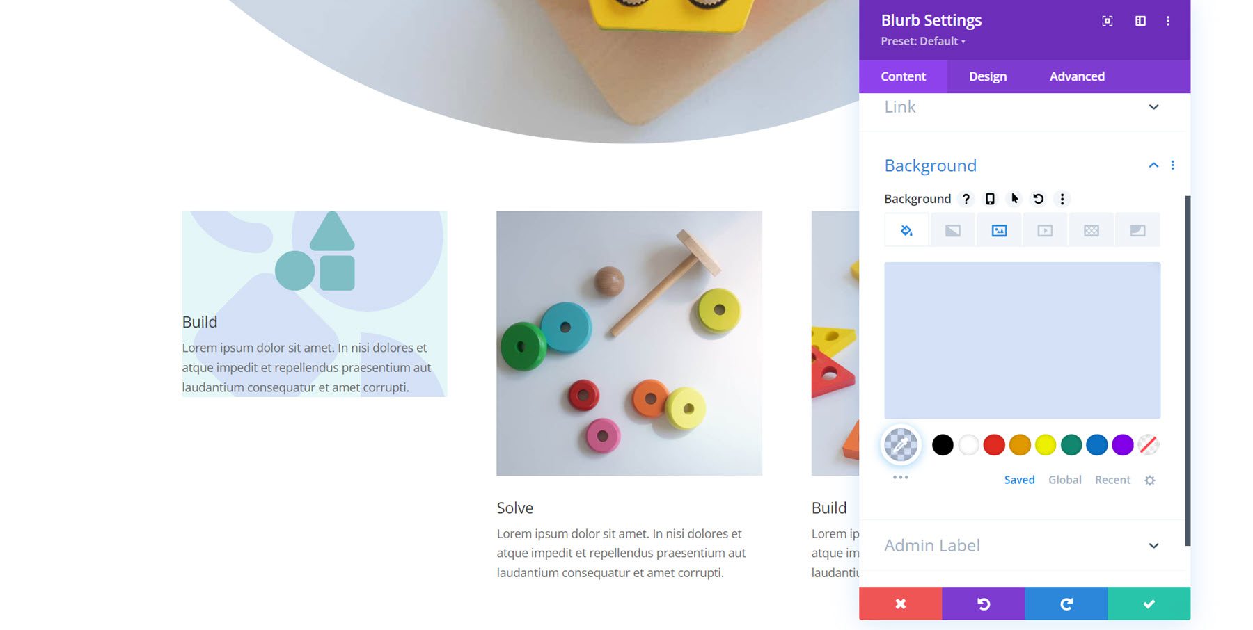 Elmosódott háttérszín