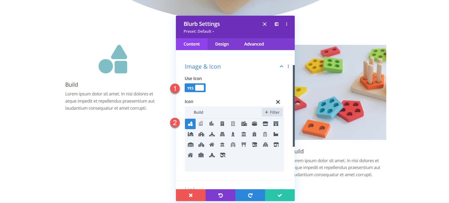 Elmosódott kép ikon