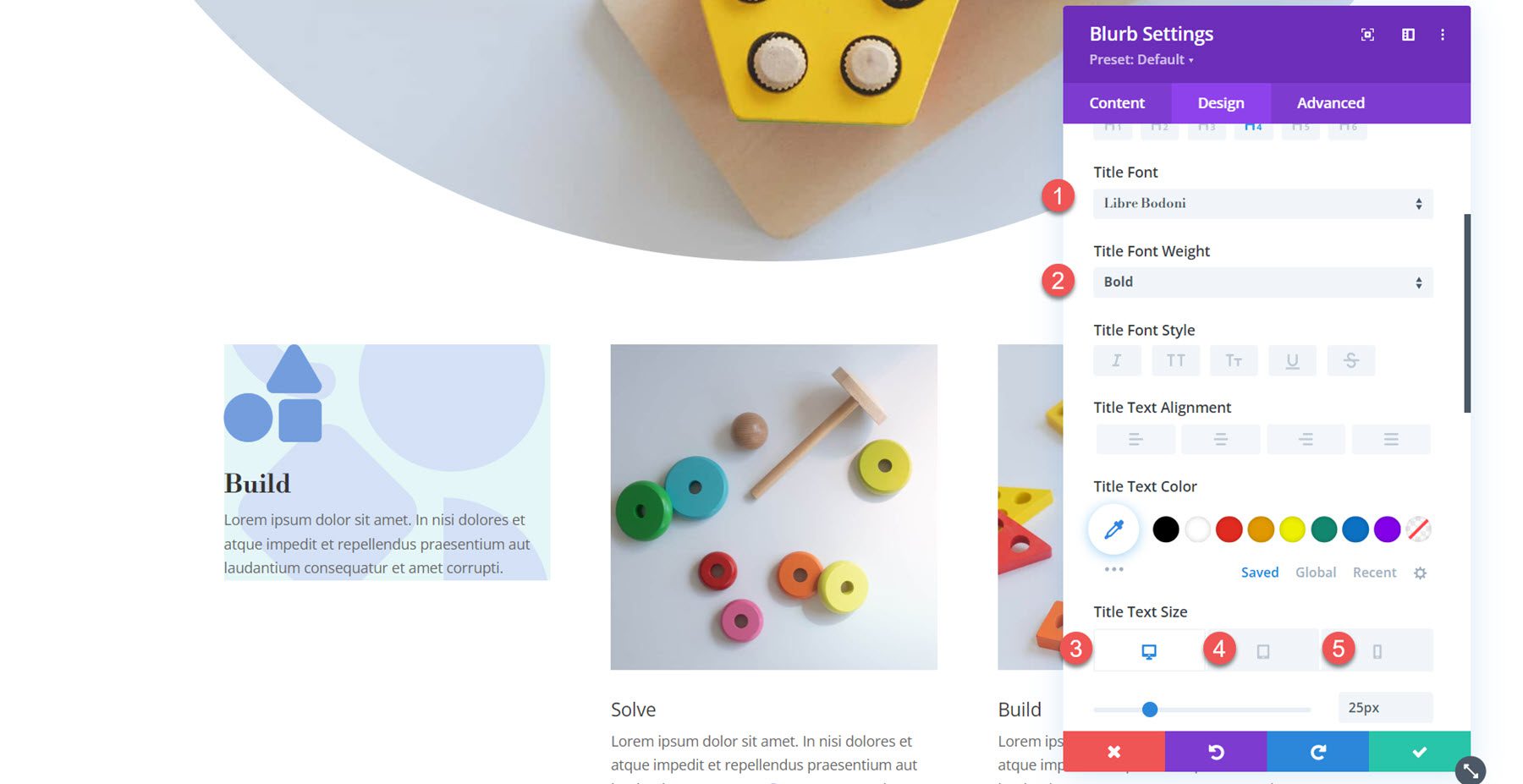 Understanding How the Divi Blurb Module is Structured Blurb Design 2 Title A Divi Blurb modul felépítésének megértése