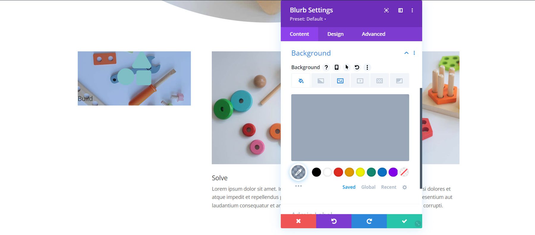 Elmosódott háttérszín