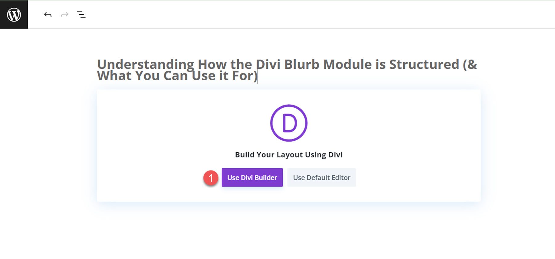 Understanding How the Divi Blurb Module is Structured Use Divi Builder A Divi Blurb modul felépítésének megértése