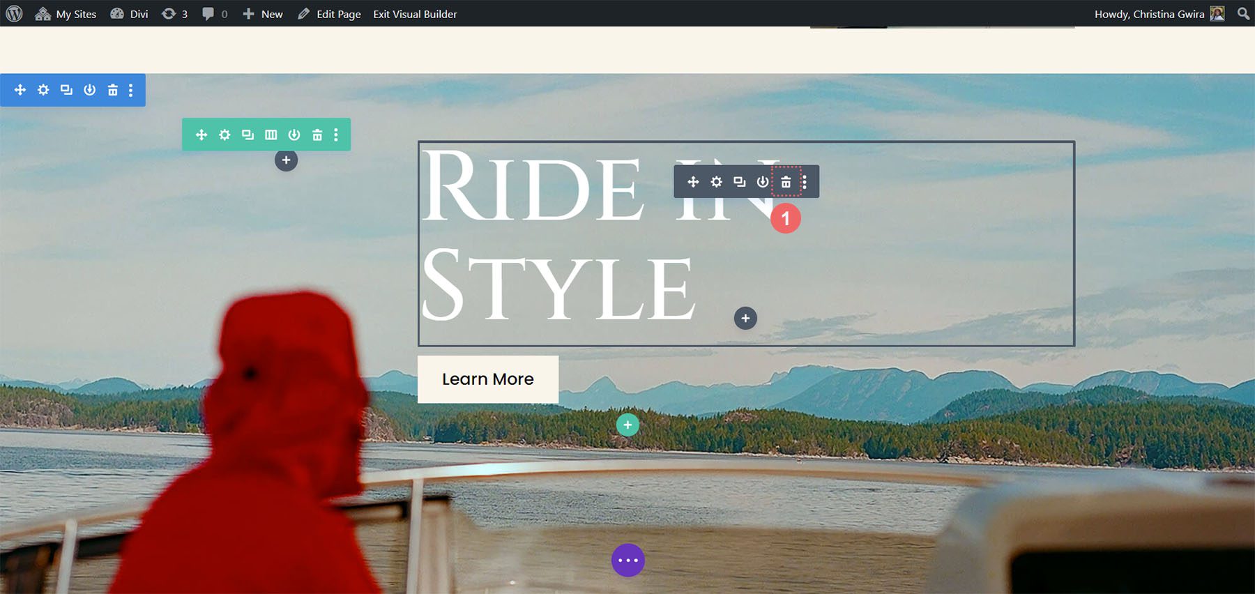 Törölje az alapértelmezett modulokat a szakaszból