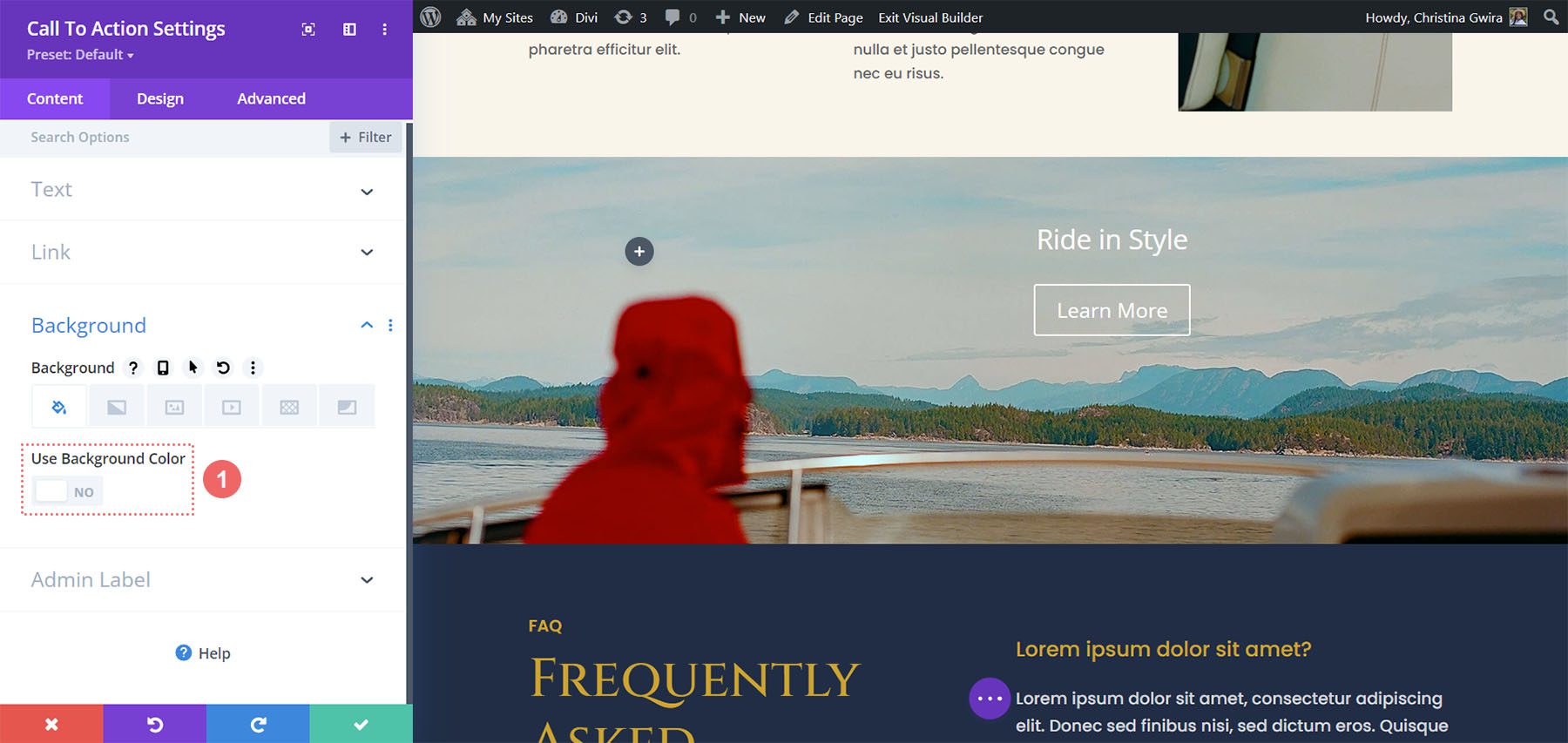 Törölje a jelölést a Háttérszín használata opcióból