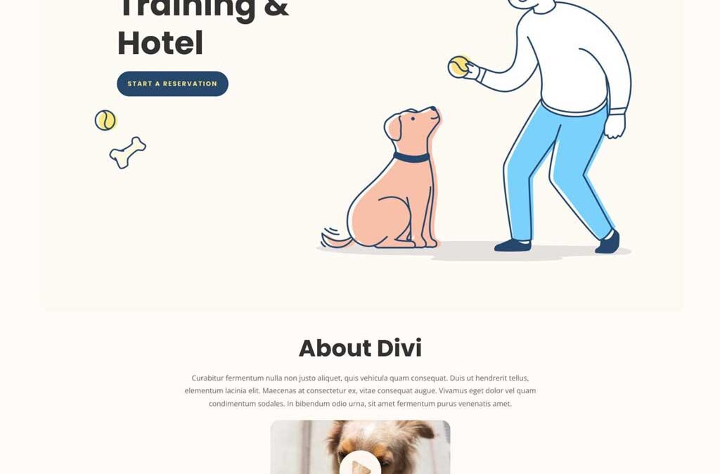 Szerezzen be egy ingyenes kutyakiképző csomagot a Divi számára