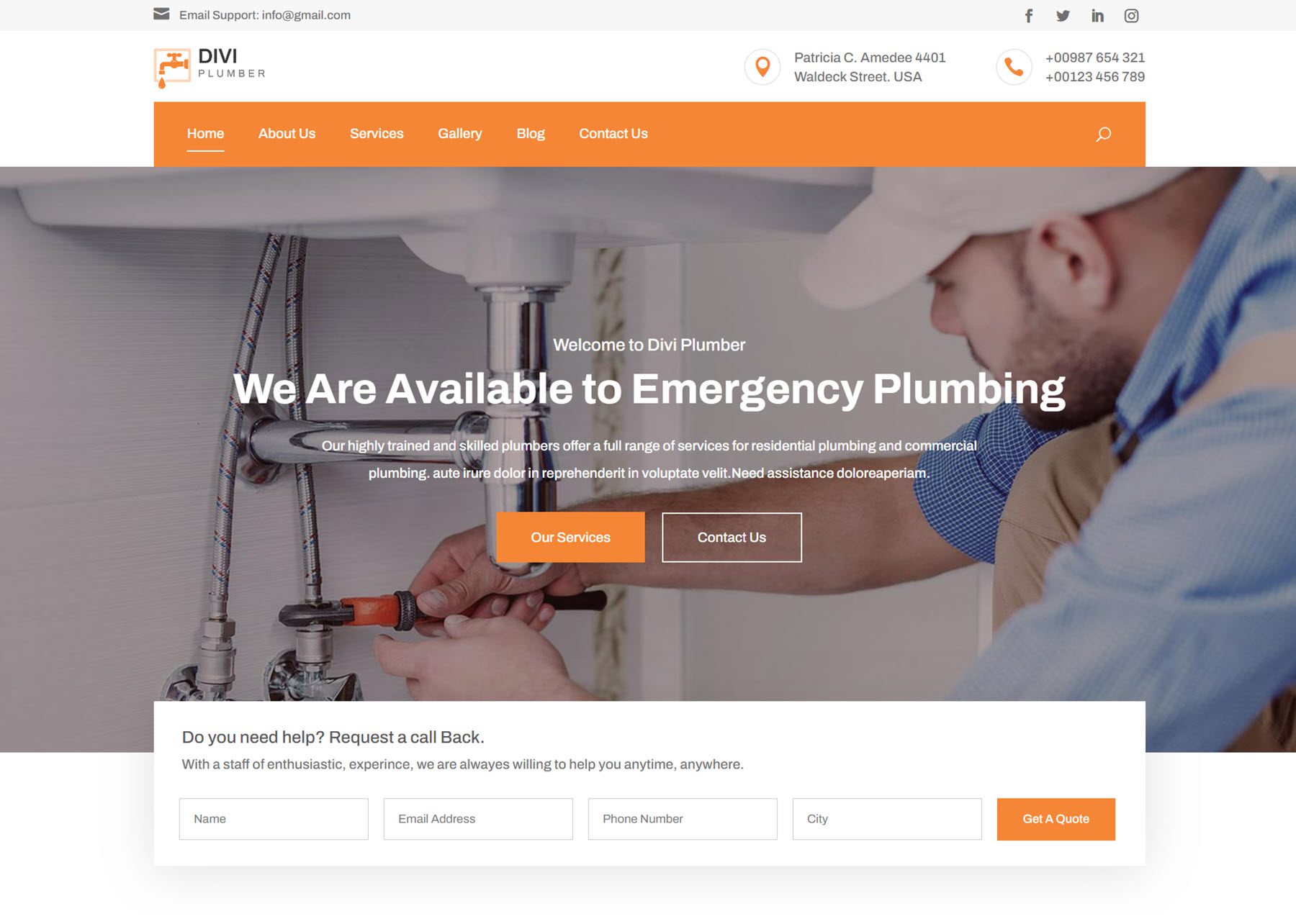 Divi vízvezeték-szerelő