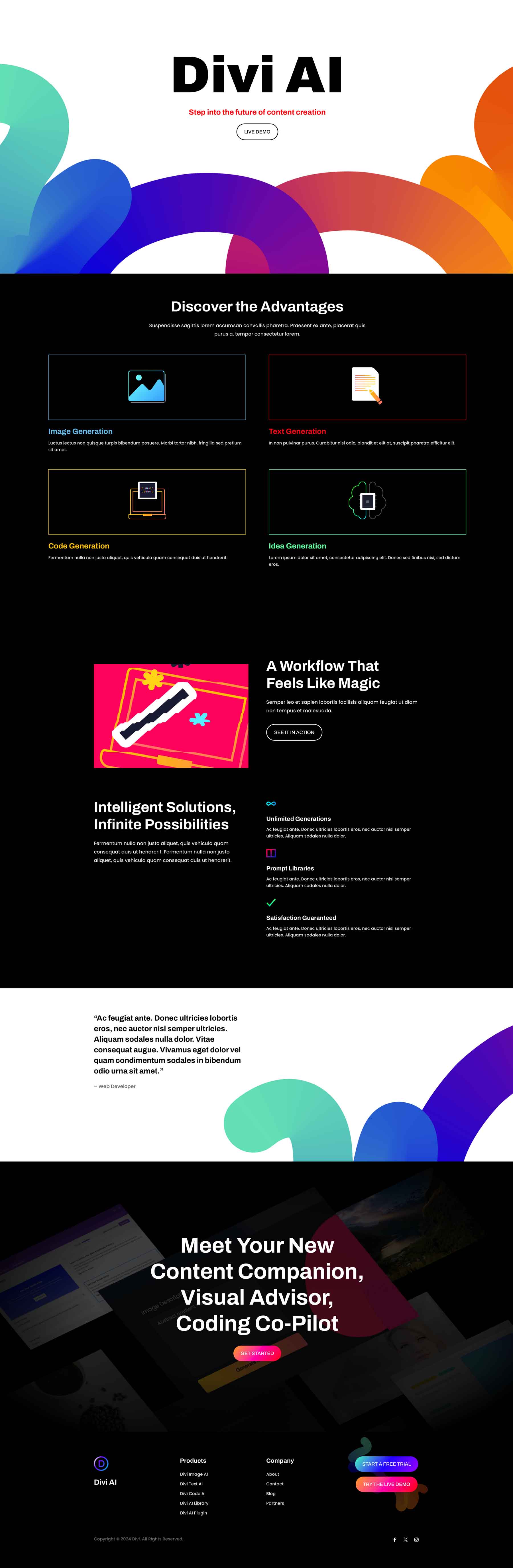 AI Layout Pack a Divi számára