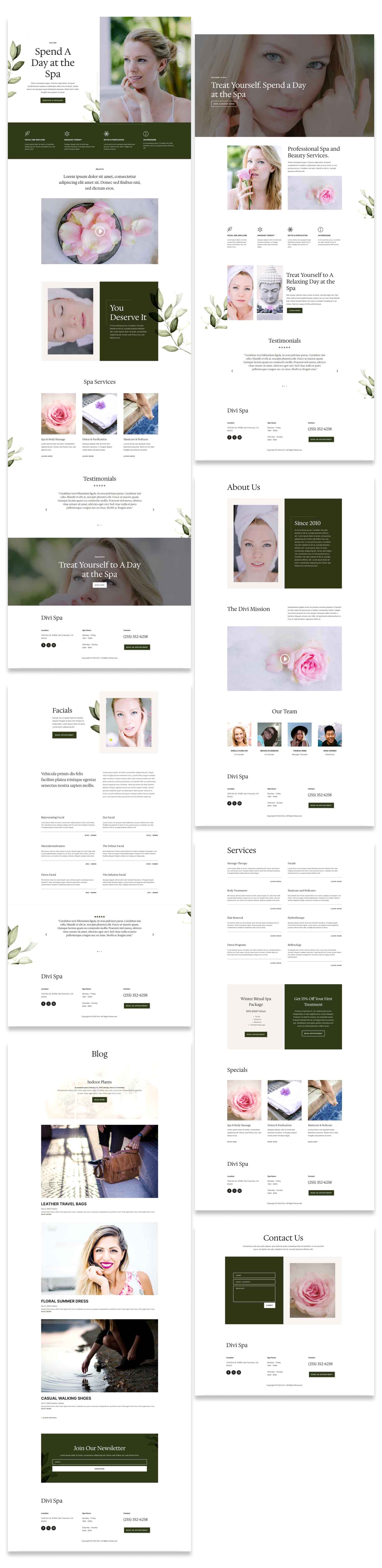 Spa elrendezési csomag