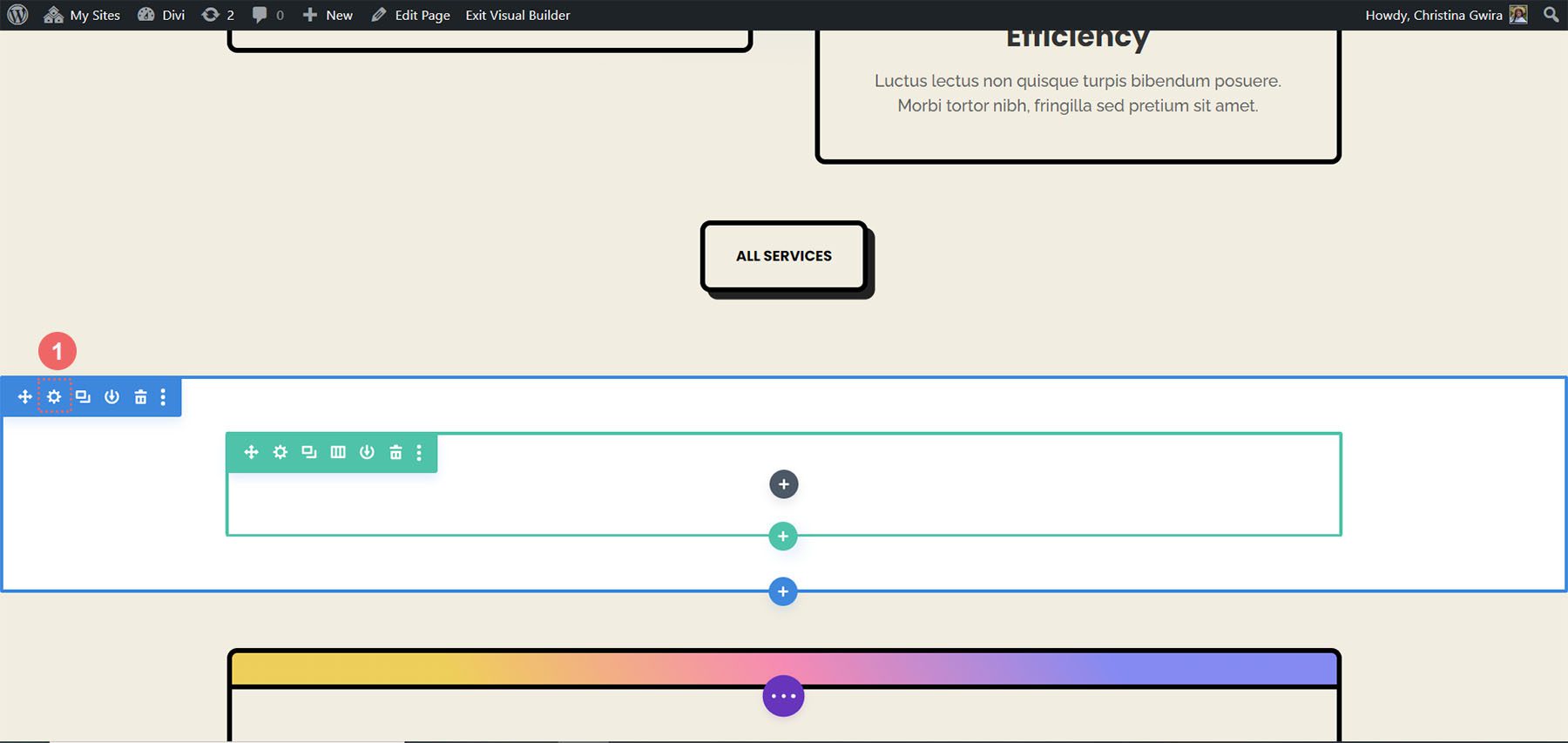 Adja meg a szakasz beállításait