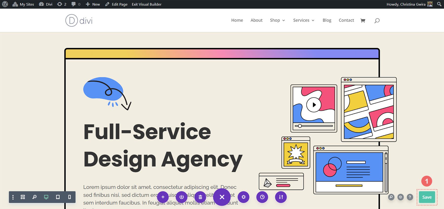 Oldal mentése új elrendezéssel