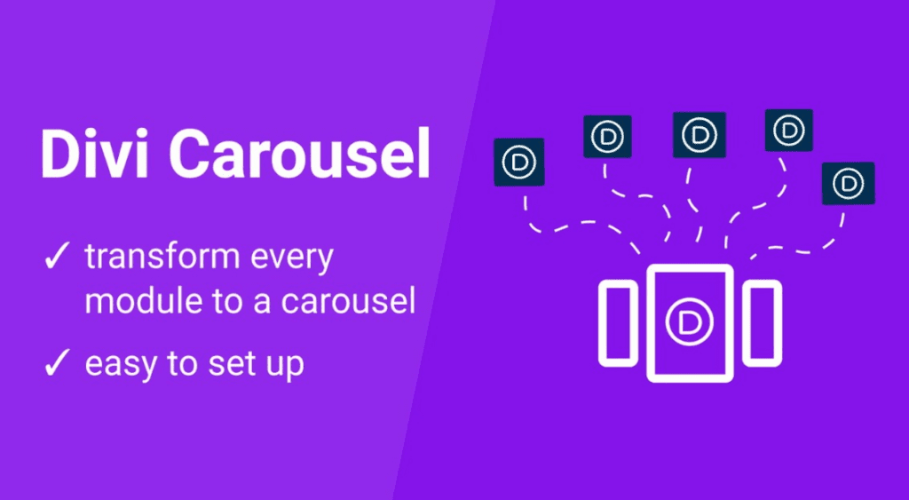 Carousel for Divi by Daniel Volk Divi carousel hozzáadása egy webhelyhez (5 lehetőség)