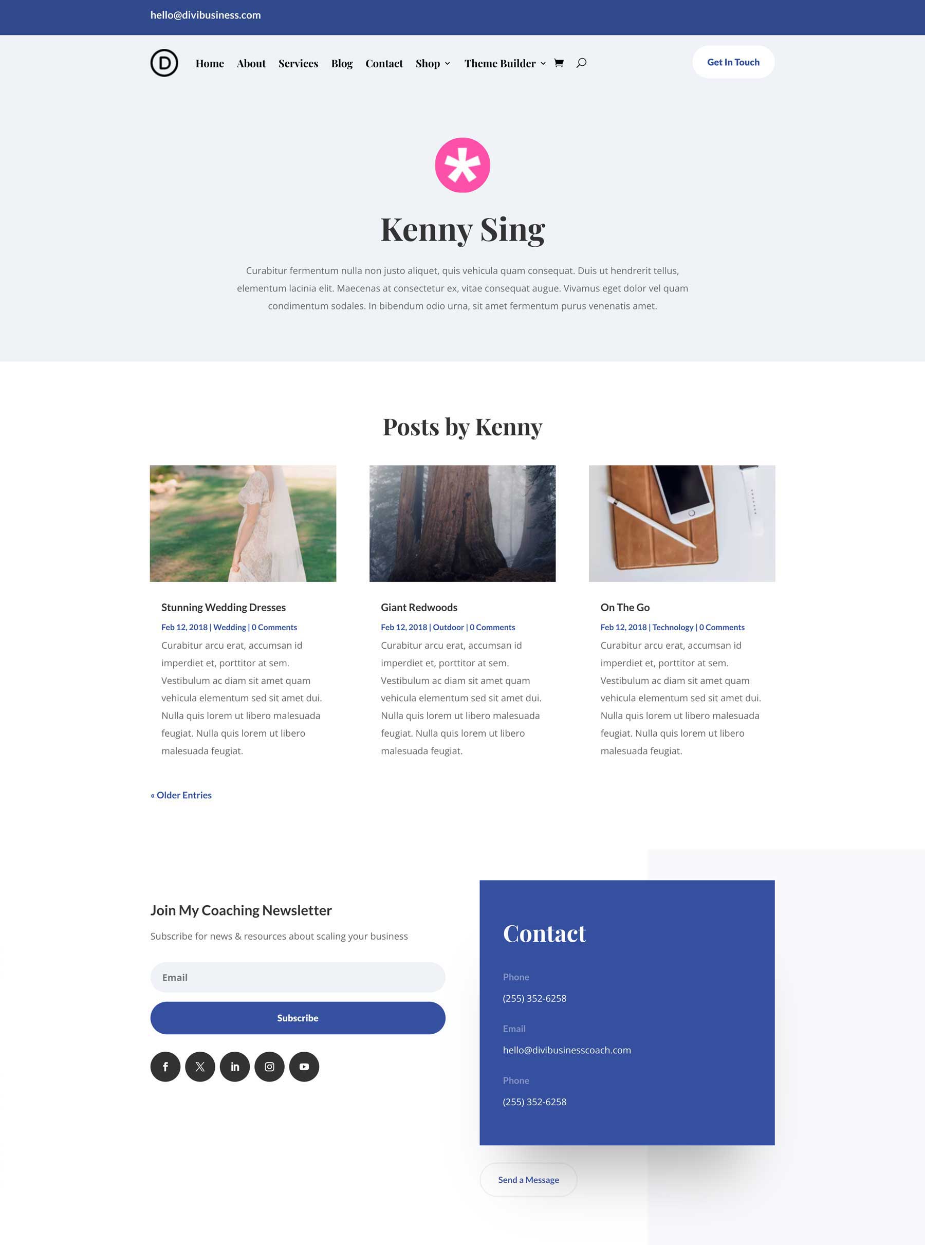 Business Coach témaépítő csomag