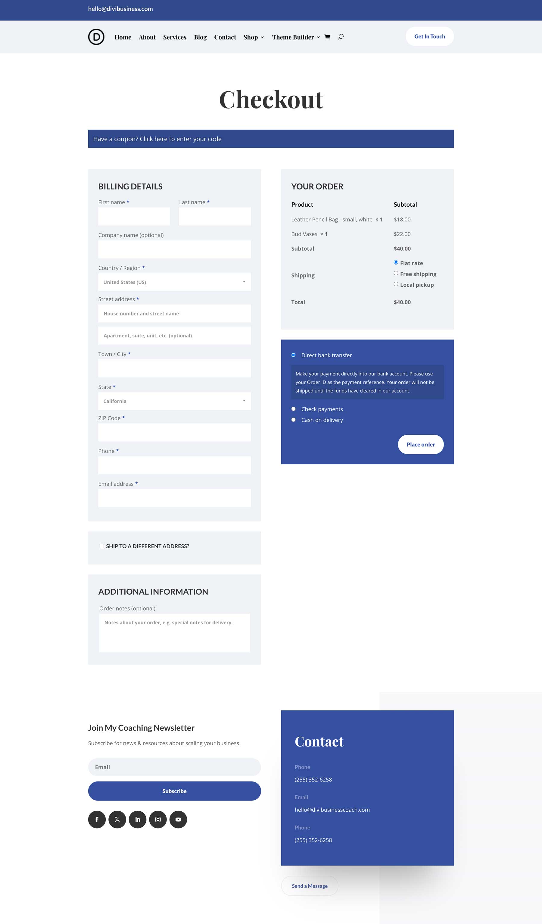 Business Coach témaépítő csomag