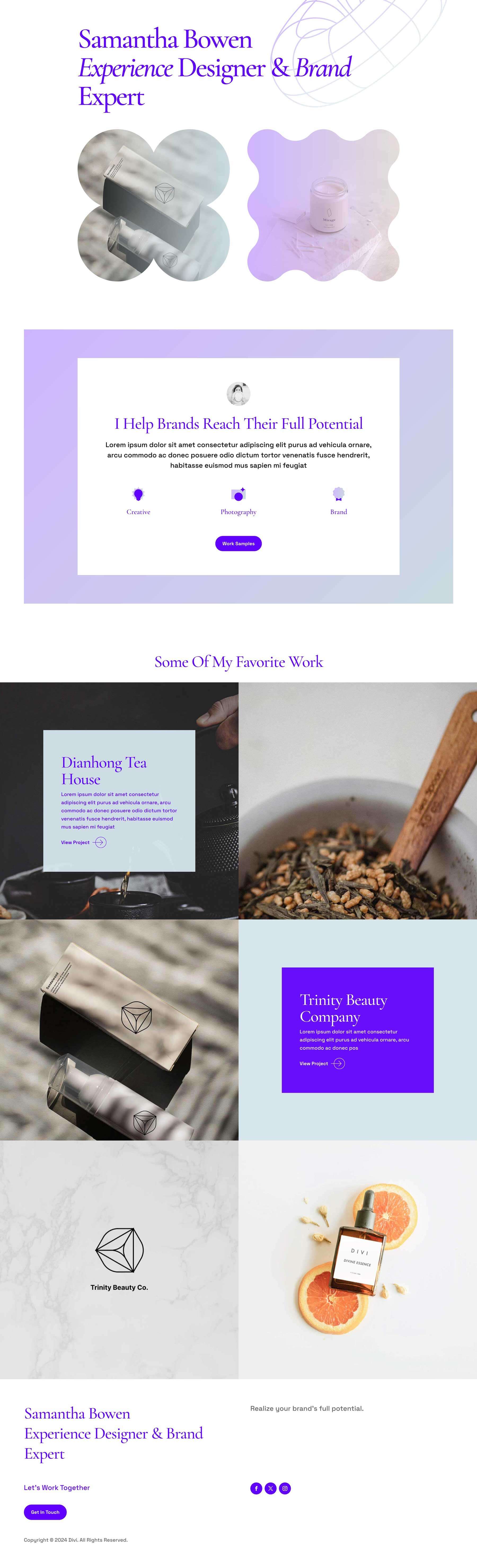 Kreatív igazgató elrendezési csomag