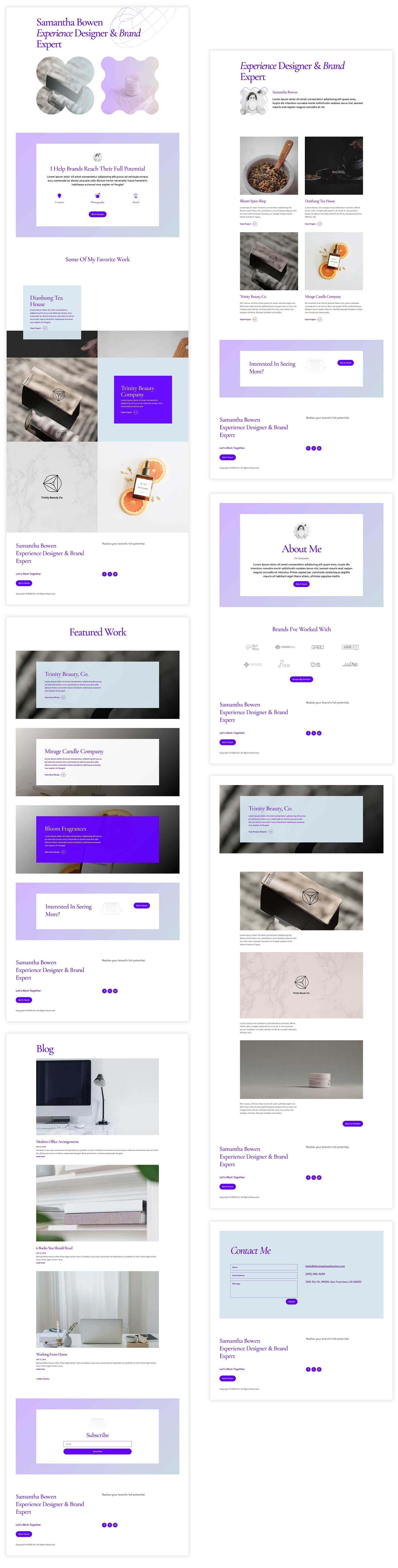 Kreatív igazgató elrendezési csomag