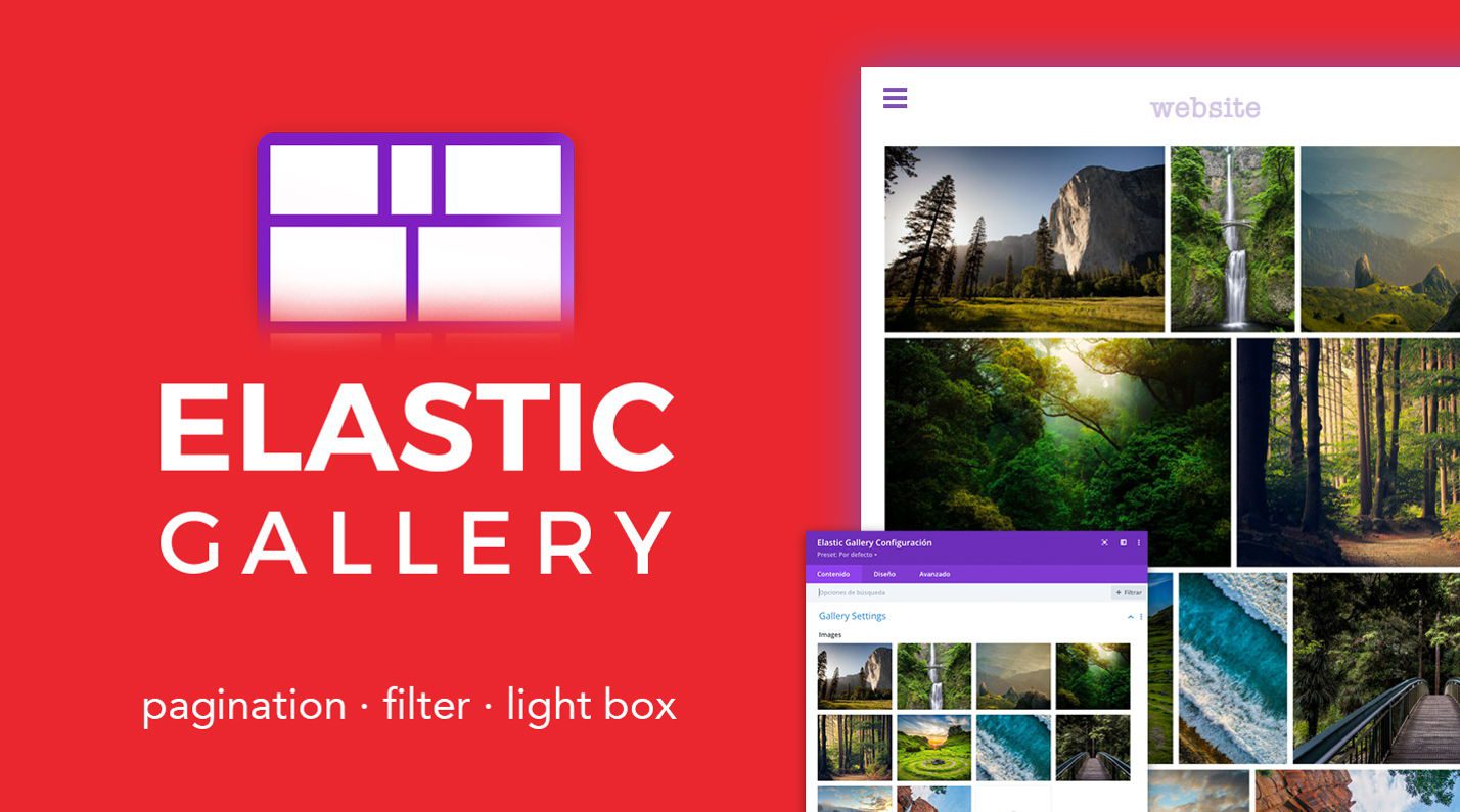 A legjobb Divi Gallery beépülő modulok - Divi Elastic Gallery szekcióban kiemelt kép.