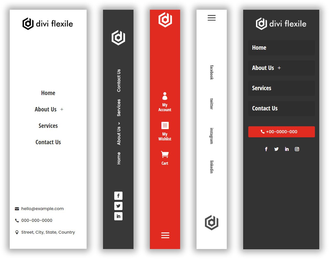 divi flexile vertical headers vhs A legjobb Divi fejlécek a látogatók bevonzására (4 fejléccsomag)