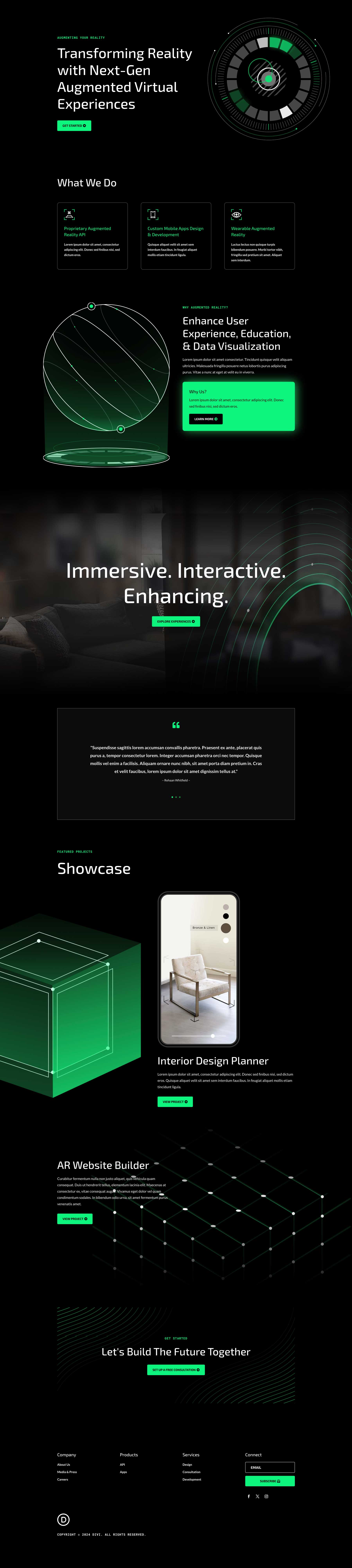 Kiterjesztett valóság elrendezési csomag