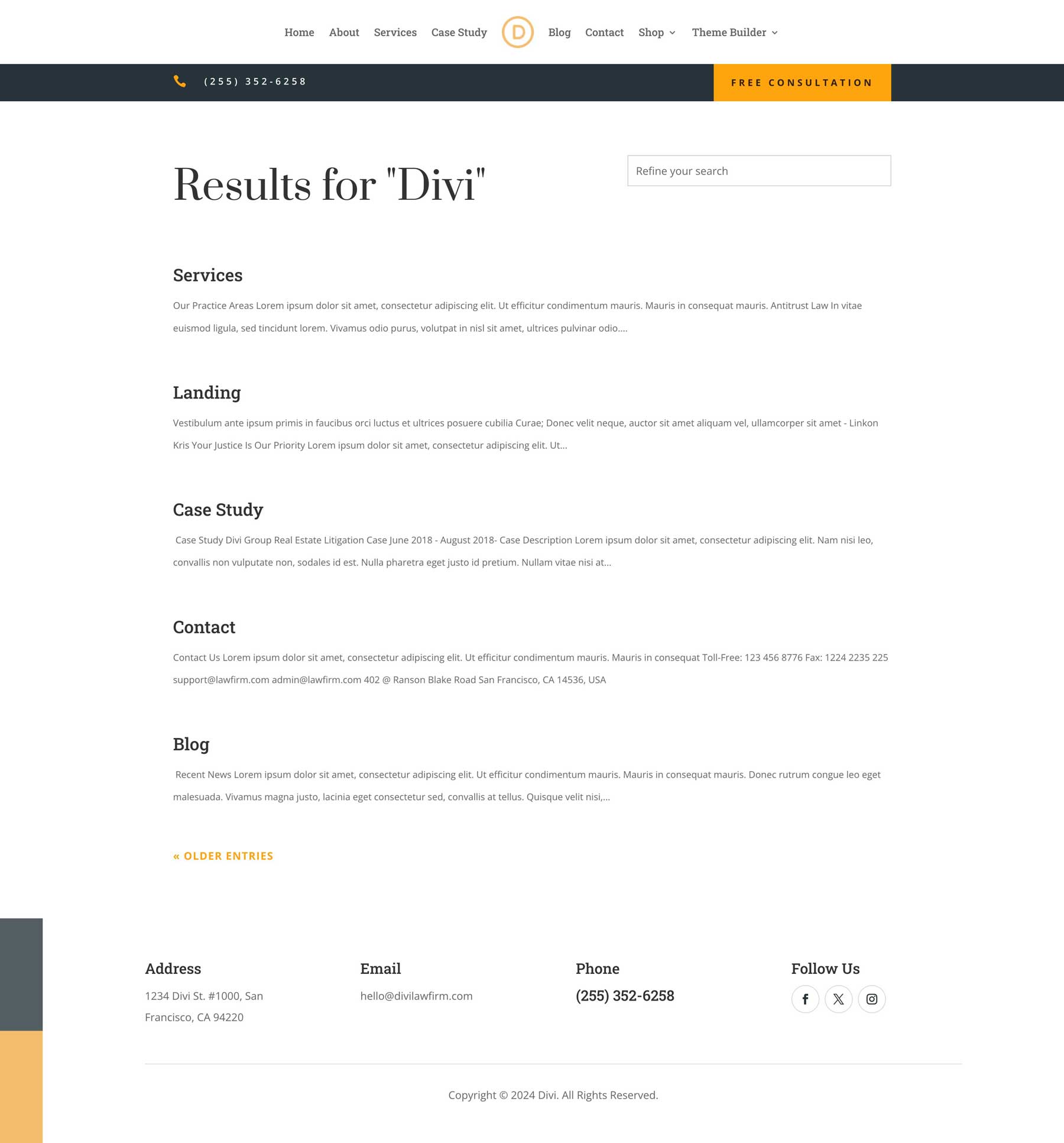 Ügyvédi Iroda témaépítő csomag