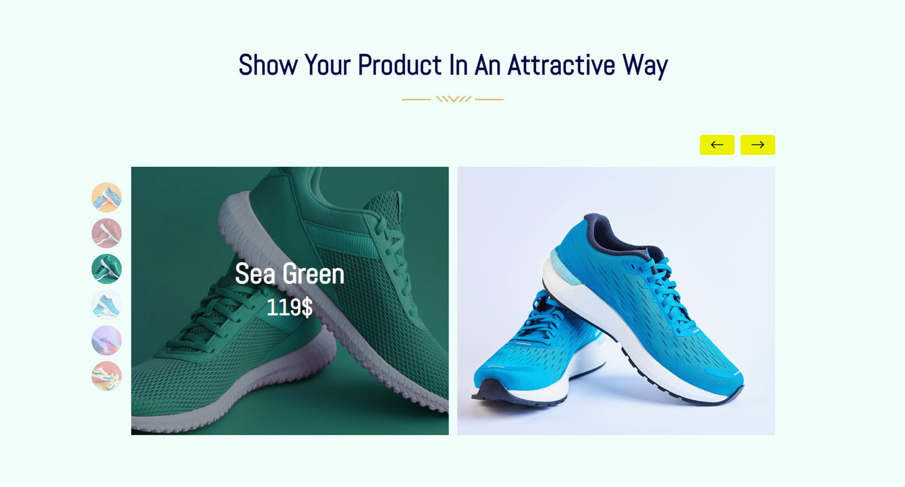 Divi Product Highlight DiviGrid Image Carousel Demo 1 Divi termék kiemelése: DiviGrid