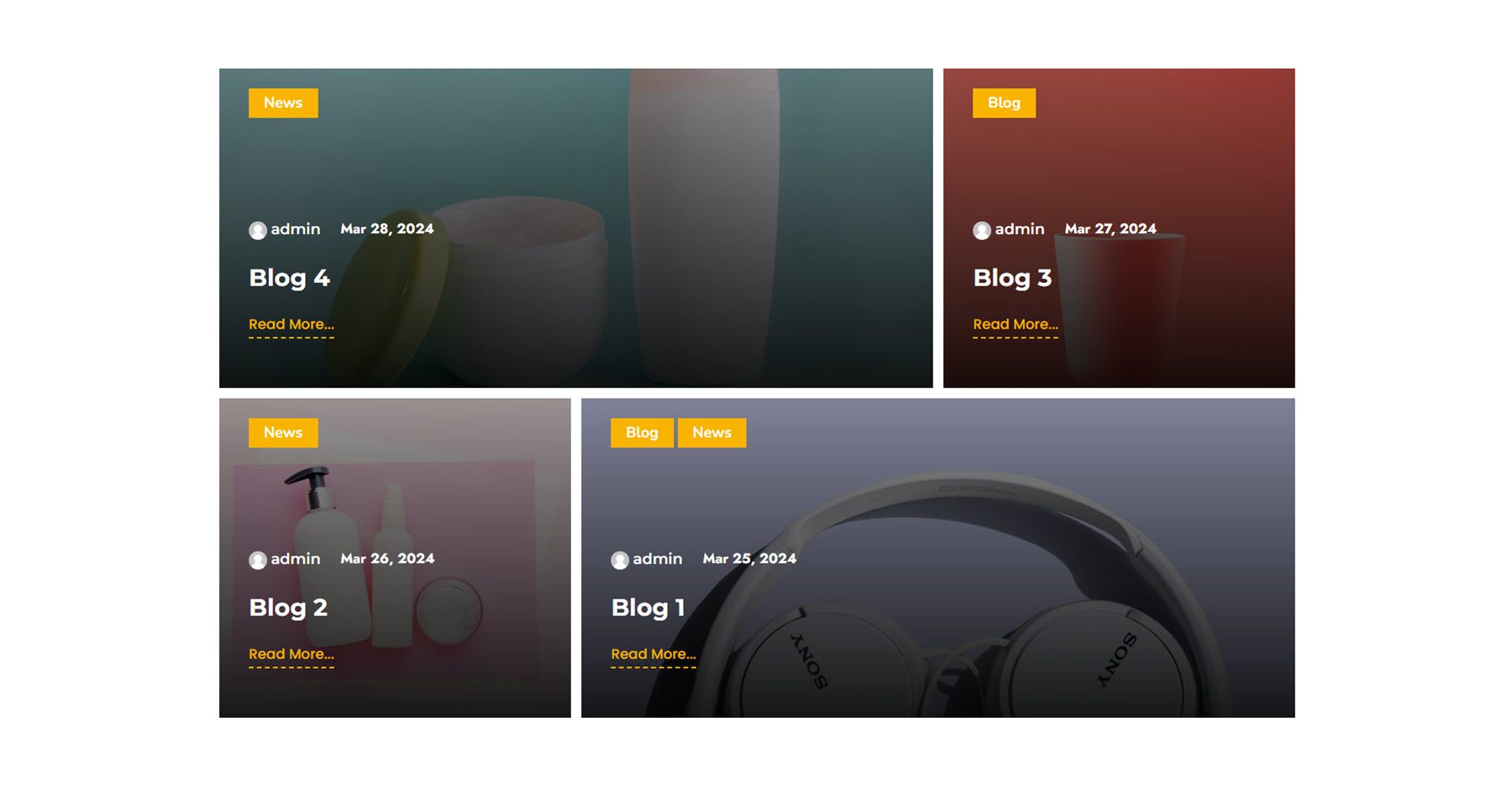 Divi Product Highlight DiviGrid Post Grid Demo 14 Divi termék kiemelése: DiviGrid