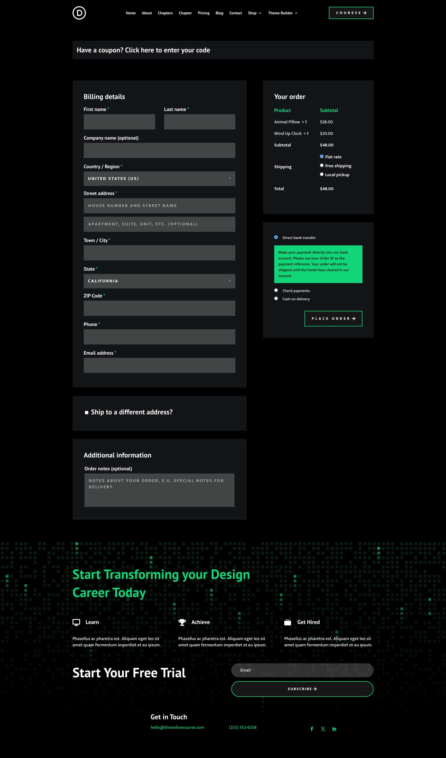 Online kurzus témaépítő csomag