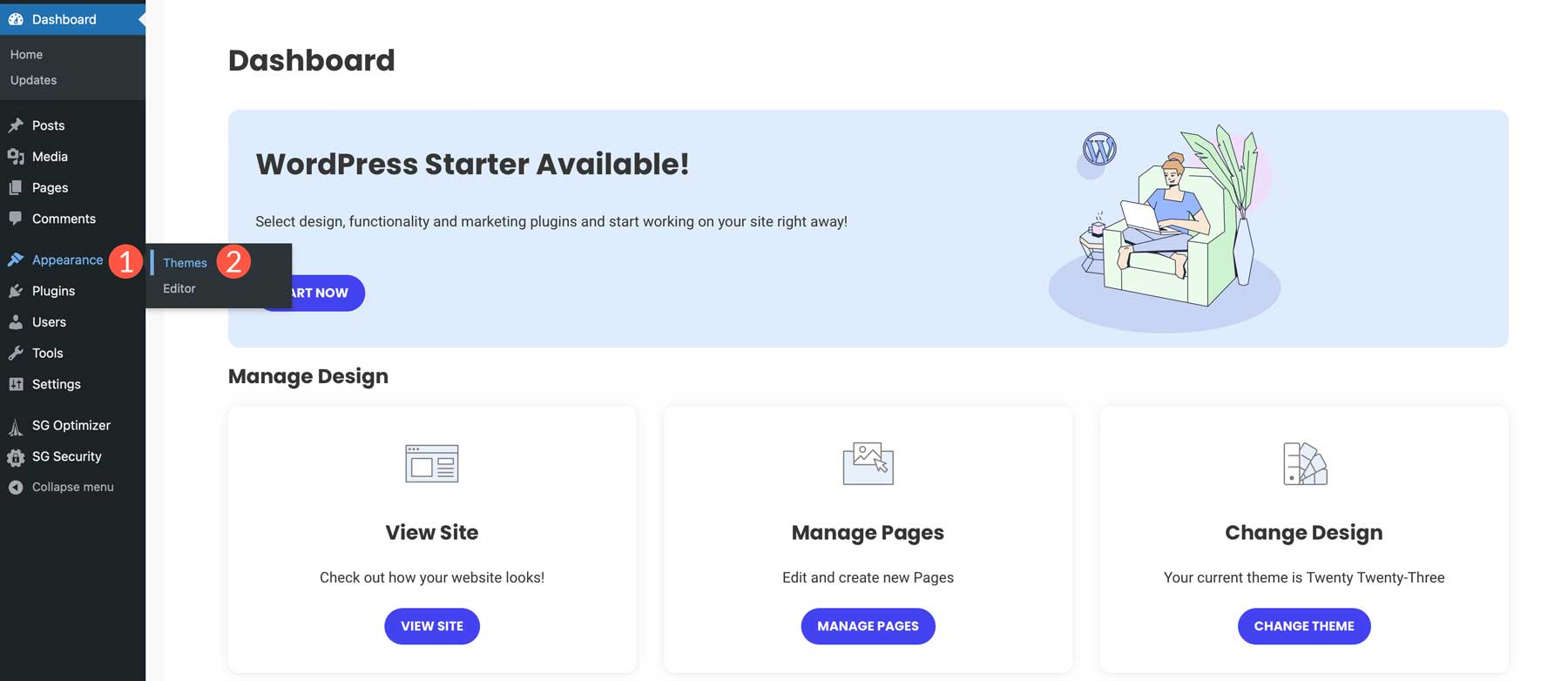 WordPress téma hozzáadása