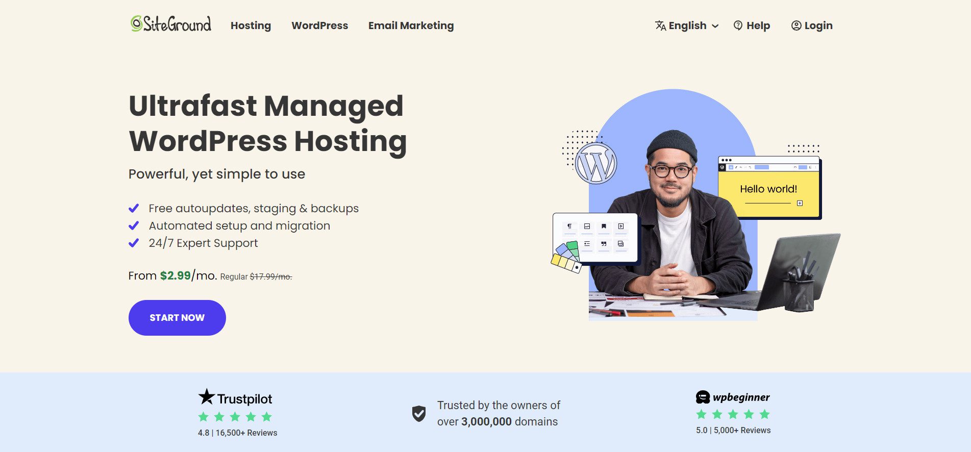 Siteground – WP hosting árképzés – 2024. június