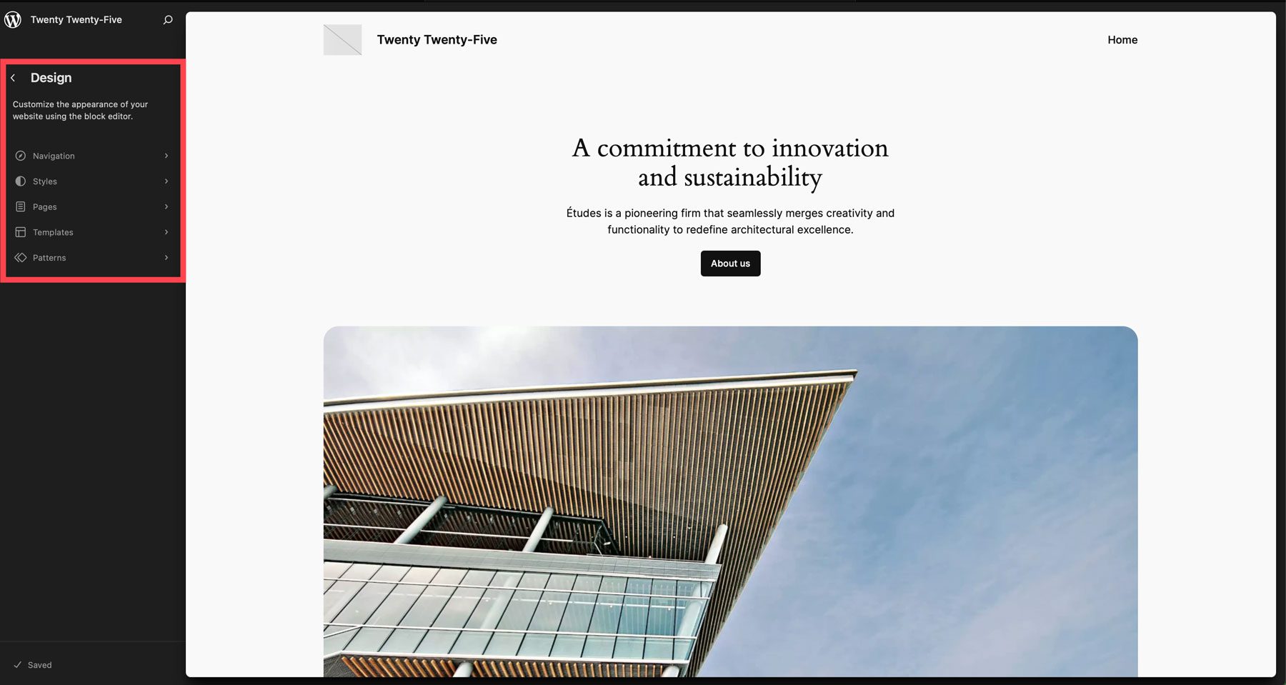 WordPress szerkesztő