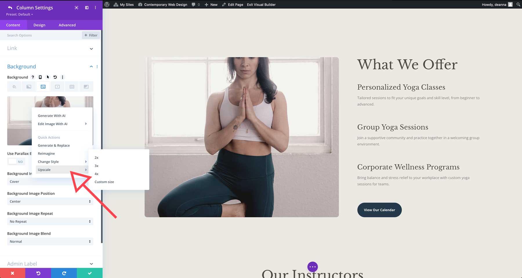 kortárs web design