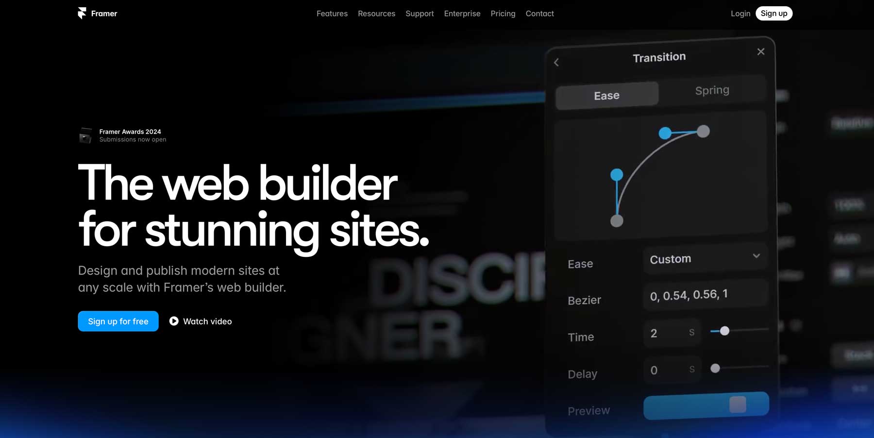 Framer legjobb webdesign szoftver