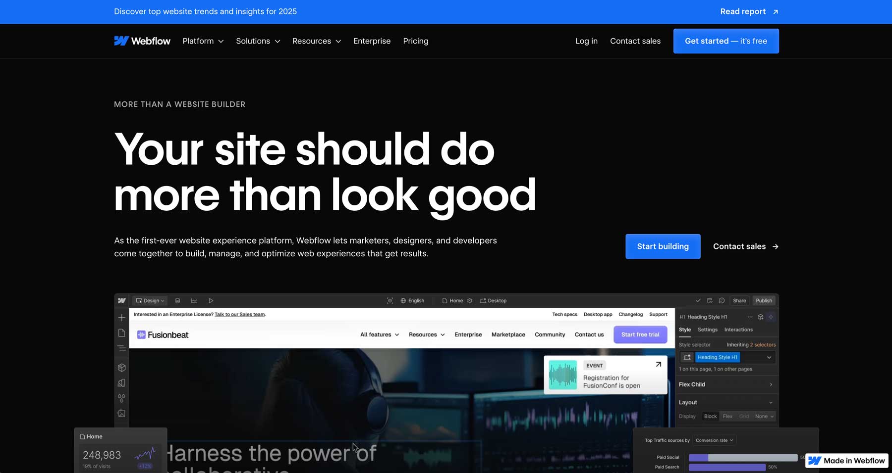 Webflow legjobb webdesign szoftver